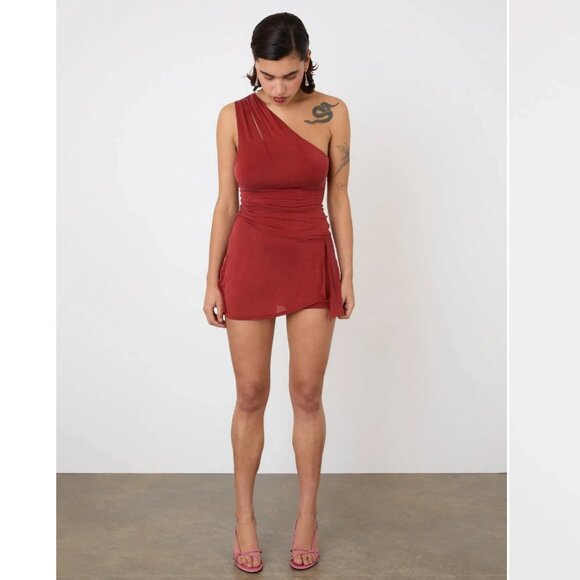 NWT Kylie Red Skort Dress - Peachy Den - Picture 6 of 6